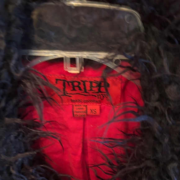 Tripp nyc Black Leather Jacket with Faux Fur - Picture 2 of 4